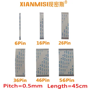 FFC FPC Flat Flex Extension Cable 6Pin 16Pin 26Pin 36Pin 46Pin 56Pin Same Side 0.5mm Pitch AWM VW-1 20624 60V Length 45cm 5PCS
FFC FPC Flat Flex Extension Cable 6Pin 16Pin 26Pin 36Pin 46Pin 56Pin Same Side 0.5mm Pitch AWM VW-1 20624 60V Length 45cm 5PCS