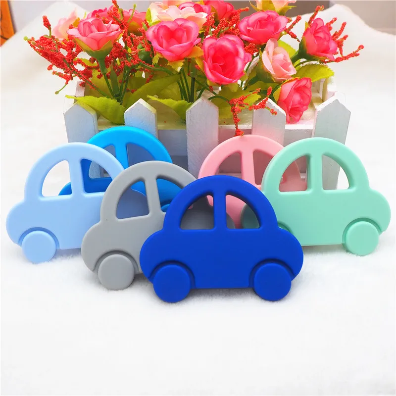 Chenkai 10PCS Silicone Car Teether DIY Baby Shower Chewing Pendant Nursing Sensory Jewelry Teething Pacifier Dummy Toy Gfit
Chenkai 10PCS Silicone Car Teether DIY Baby Shower Chewing Pendant Nursing Sensory Jewelry Teething Pacifier Dummy Toy Gfit