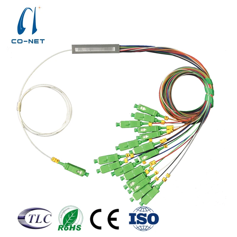 

1x16 PLC splitter SC/APC G657A1 0.9mm 1M