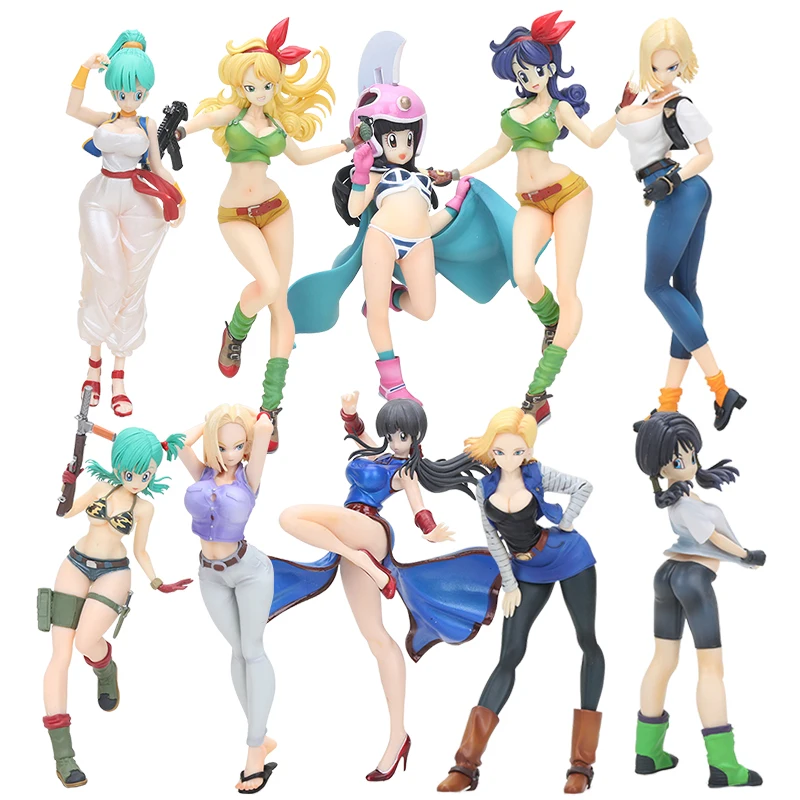 Anime Dragon Ball Gals NO. 18 Lazuli Girls Bulma Lunch Ranchi Chichi Videl PVC DBZ Action Figure Collection Model Toy 9-20cm
Anime Dragon Ball Gals NO. 18 Lazuli Girls Bulma Lunch Ranchi Chichi Videl PVC DBZ Action Figure Collection Model Toy 9-20cm