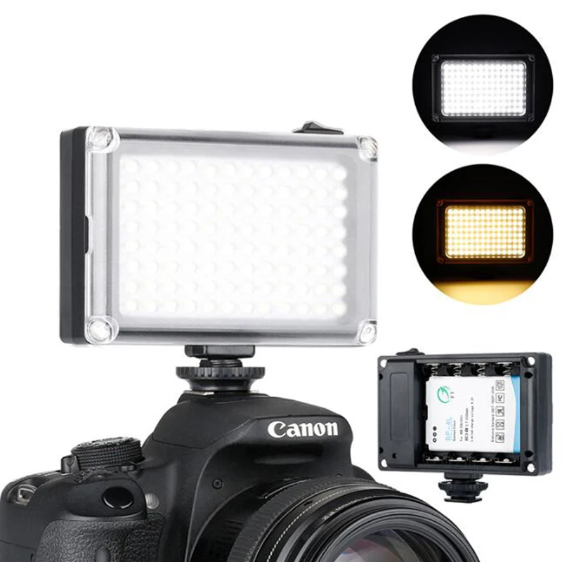 

Ulanzi 96 LED Phone Video Light Photo Lighting on Camera Hot Shoe LED Lamp for iPhoneX 8 Camcorder Canon/Nikon DSLR Live Stream
