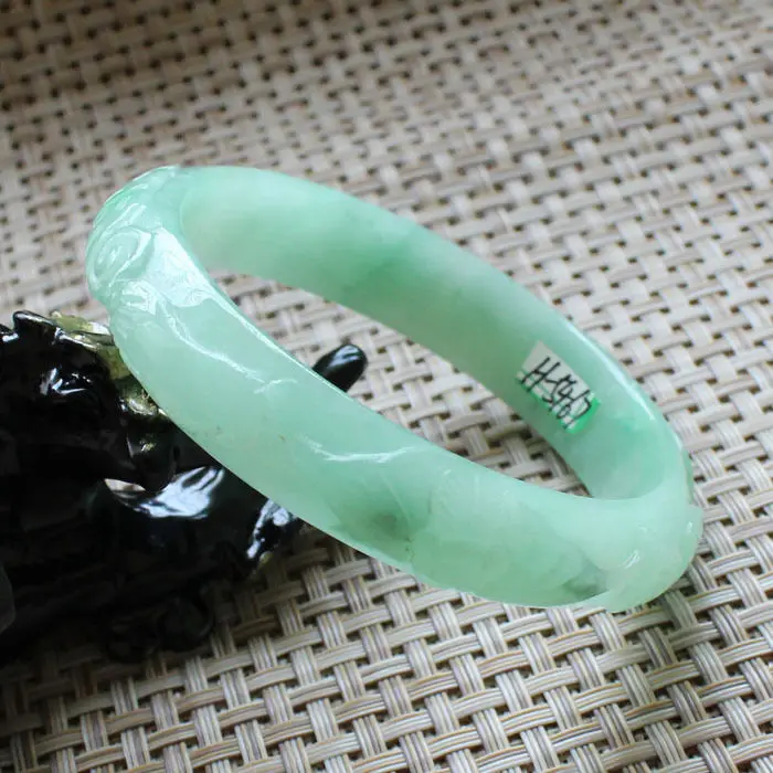 5467 Chinese Hand-carved Emerald Green stoneite stone Gems Bracelet Bangle 59mm 10.20 40
5467 Chinese Hand-carved Emerald Green stoneite stone Gems Bracelet Bangle 59mm 10.20 40