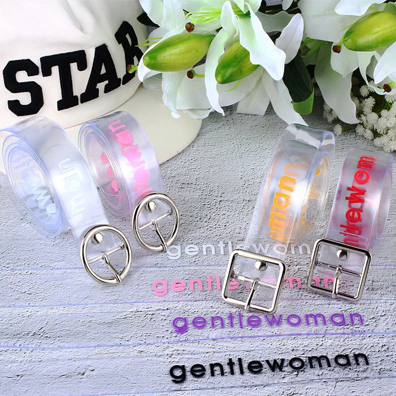 Fashion Transparent Letter Women Round Square Pin Buckle Casual Belts Personality Creative Girl Waistband For Jeans Pants Z30
Fashion Transparent Letter Women Round Square Pin Buckle Casual Belts Personality Creative Girl Waistband For Jeans Pants Z30