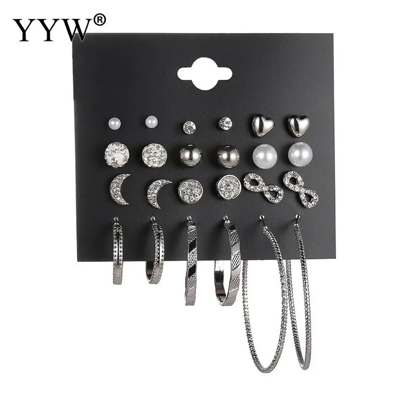 12pcs/Set Wholesale Charming Big Hoop Earring Fashion Plastic Pearl Moon Earring Set For Women Jewelry Accessories Gifts
12pcs/Set Wholesale Charming Big Hoop Earring Fashion Plastic Pearl Moon Earring Set For Women Jewelry Accessories Gifts
