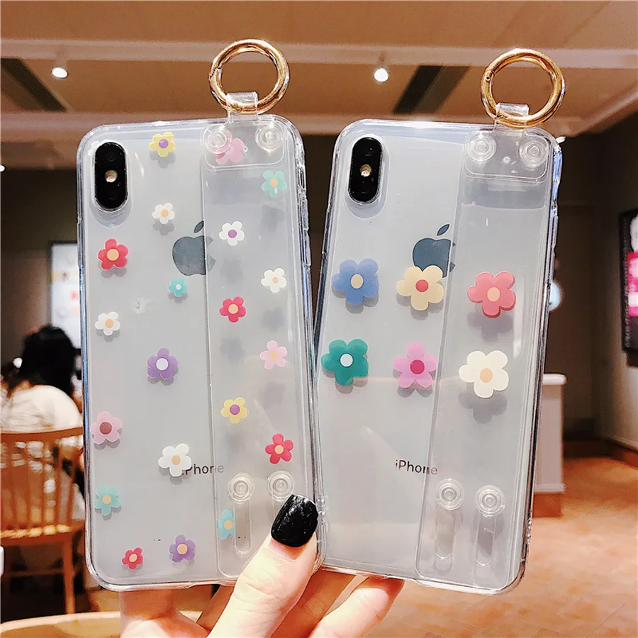 flower tpu case for iphone 7 8 6 6s plus XR X XS MAX case cover ins floral wristband holder trans parent soft protective phone b
flower tpu case for iphone 7 8 6 6s plus XR X XS MAX case cover ins floral wristband holder trans parent soft protective phone b