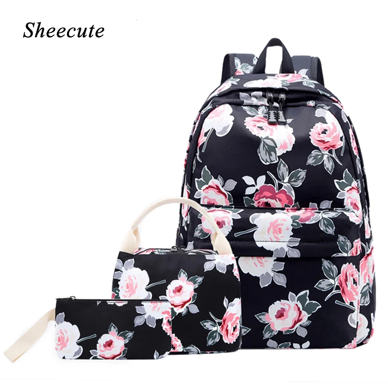 High Quality Children School Bag Female Backpack Waterproof Light Girls School Backpack Flowers Printing Women Backpack 3pcs/set
High Quality Children School Bag Female Backpack Waterproof Light Girls School Backpack Flowers Printing Women Backpack 3pcs/set