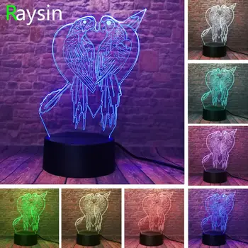 Romantic Couple Bird Love Aarrow Parrot Animal 7 Color Auto Change Boys Baby Bedroom Home Decor Night Light Xmas Hloiday Gifts
Romantic Couple Bird Love Aarrow Parrot Animal 7 Color Auto Change Boys Baby Bedroom Home Decor Night Light Xmas Hloiday Gifts