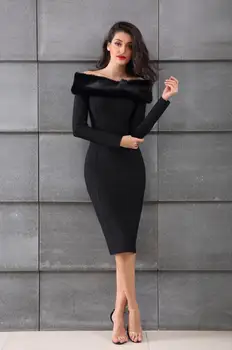 High Quality Plus Size Sexy Off Shoulder Long Sleeve Bandage Dress 2018 Knitted Elegant Designer Dress
High Quality Plus Size Sexy Off Shoulder Long Sleeve Bandage Dress 2018 Knitted Elegant Designer Dress