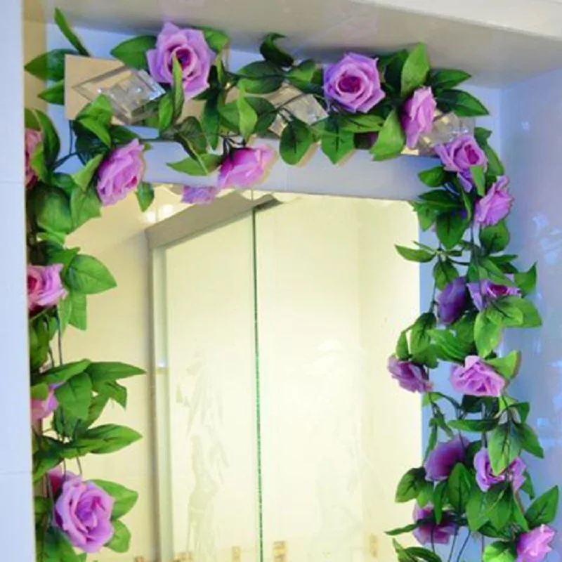 1Pcs/Pack 16 Colors Artificial Fake Flower Silk Rose Flower Ivy Vine Hanging Garland Wedding Decor party home garden Decoration
1Pcs/Pack 16 Colors Artificial Fake Flower Silk Rose Flower Ivy Vine Hanging Garland Wedding Decor party home garden Decoration