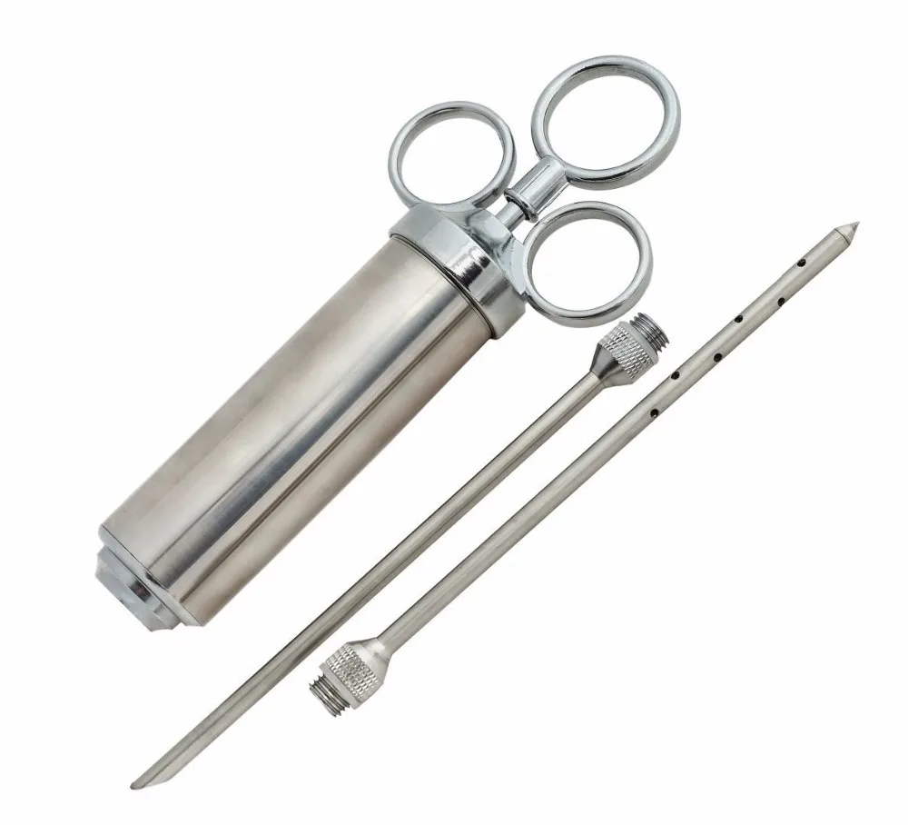 Heavy Duty Meat Injector 304 Stainless Steel - 2 Oz Seasoning Injector - Marinade Injector Syringe Includes 2 Needles
Heavy Duty Meat Injector 304 Stainless Steel - 2 Oz Seasoning Injector - Marinade Injector Syringe Includes 2 Needles