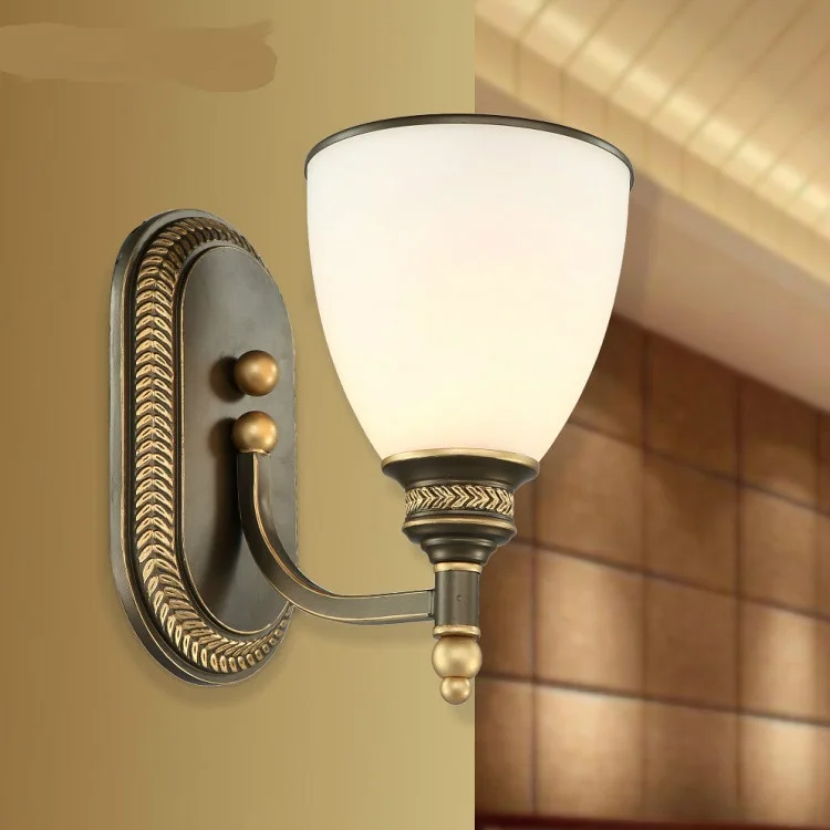 New Lang bedside lamp lighting balcony corridor lamp resin wall lamp room American Retro FG582
New Lang bedside lamp lighting balcony corridor lamp resin wall lamp room American Retro FG582
