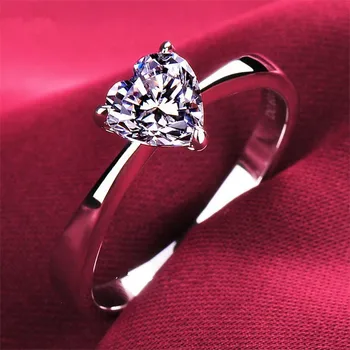 1 Ct Solid Gold 14K Simple Heart Style Authentic Simulate Diamond Women Engagement Ring Top Brand Style Luxury Woman Gold Ring
1 Ct Solid Gold 14K Simple Heart Style Authentic Simulate Diamond Women Engagement Ring Top Brand Style Luxury Woman Gold Ring