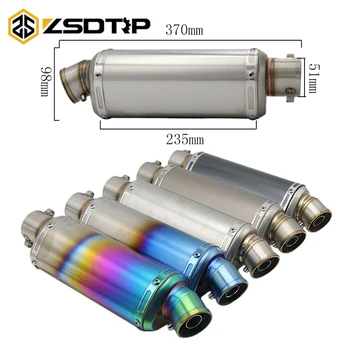 ZSDTRP Universal 38-51mm Motorcycle Dirt Bike ATV Exhaust Muffler Pipe with DB Killer for CBR250RR FTR223 CBR250R CBR150R RVF400
ZSDTRP Universal 38-51mm Motorcycle Dirt Bike ATV Exhaust Muffler Pipe with DB Killer for CBR250RR FTR223 CBR250R CBR150R RVF400