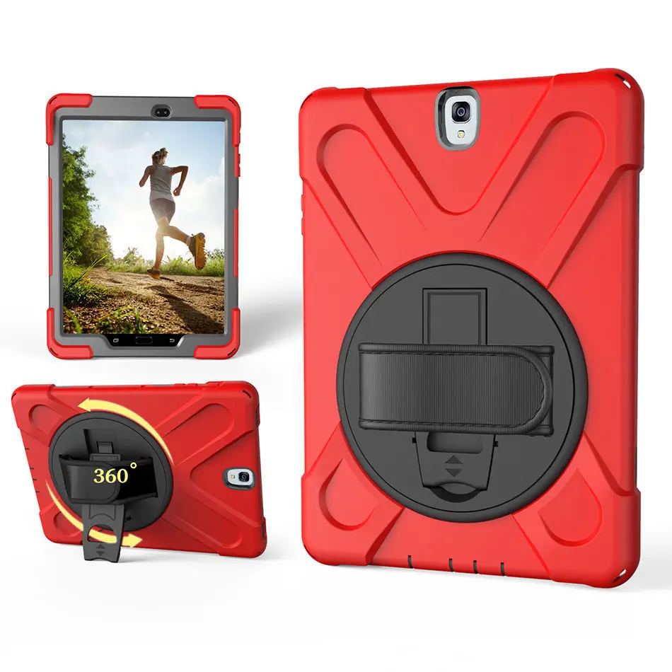 For Samsung Galaxy Tab S3 T820 T825 9.7 inch Tablet Kids Safe Shockproof Heavy Duty Silicone Hard Cover kickstand Hand bracel
For Samsung Galaxy Tab S3 T820 T825 9.7 inch Tablet Kids Safe Shockproof Heavy Duty Silicone Hard Cover kickstand Hand bracel