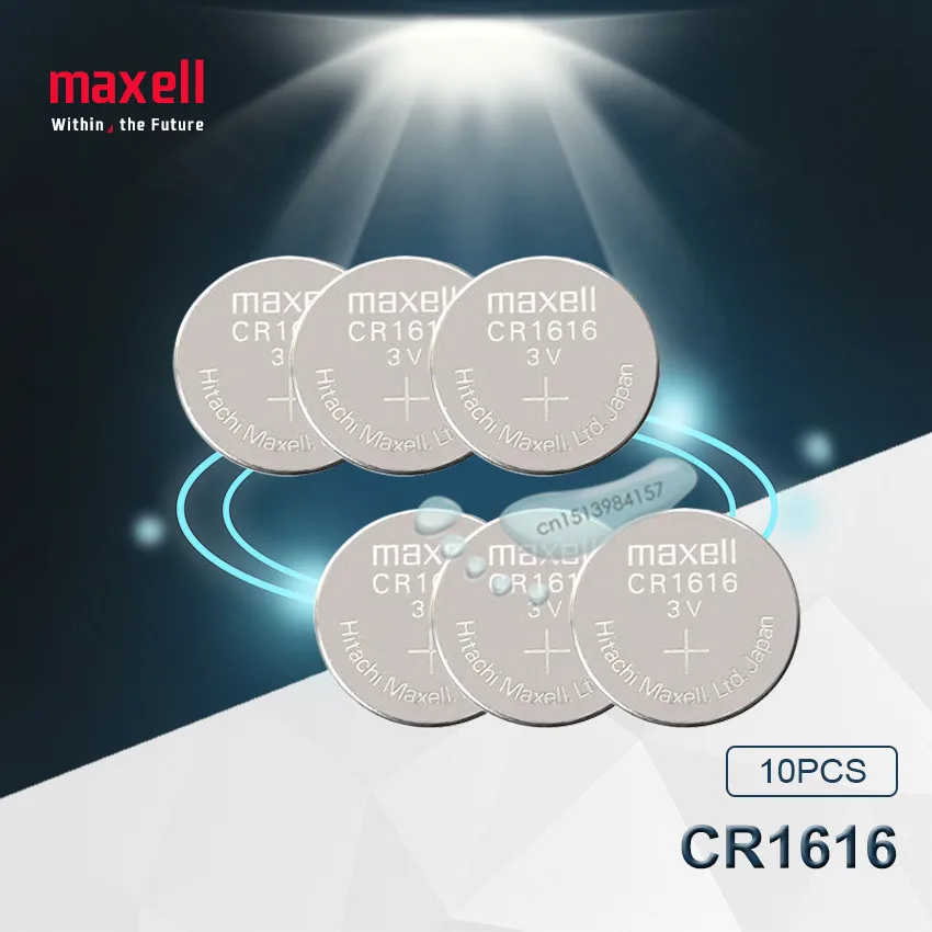 10pc Maxell 100% Original CR1616 DL1616 ECR1616 LM1616 1616 3V Lithium Batteries Cell Button Coin Battery
10pc Maxell 100% Original CR1616 DL1616 ECR1616 LM1616 1616 3V Lithium Batteries Cell Button Coin Battery