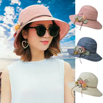 Fashion Summer Women's Ladies Beach Sun Visor Wide Brim Striped Floppy Foldable Straw Fisherman Hat
Fashion Summer Women's Ladies Beach Sun Visor Wide Brim Striped Floppy Foldable Straw Fisherman Hat