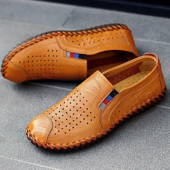 Men Loafers Summer Hole Out Breathable Genuine Leather Shoes Men Casual Driving Boat Shoes Slip-on Flats Moccasins
Men Loafers Summer Hole Out Breathable Genuine Leather Shoes Men Casual Driving Boat Shoes Slip-on Flats Moccasins