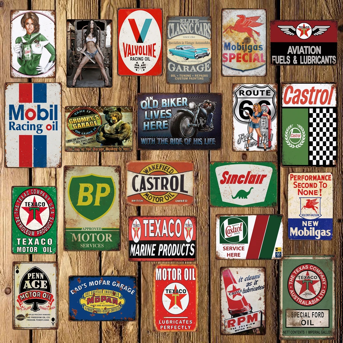 MOTUL MOTOR OIL ADVERTISEMENT VINTAGE GARAGE METAL TIN SIGN POSTER WALL PLAQUE
