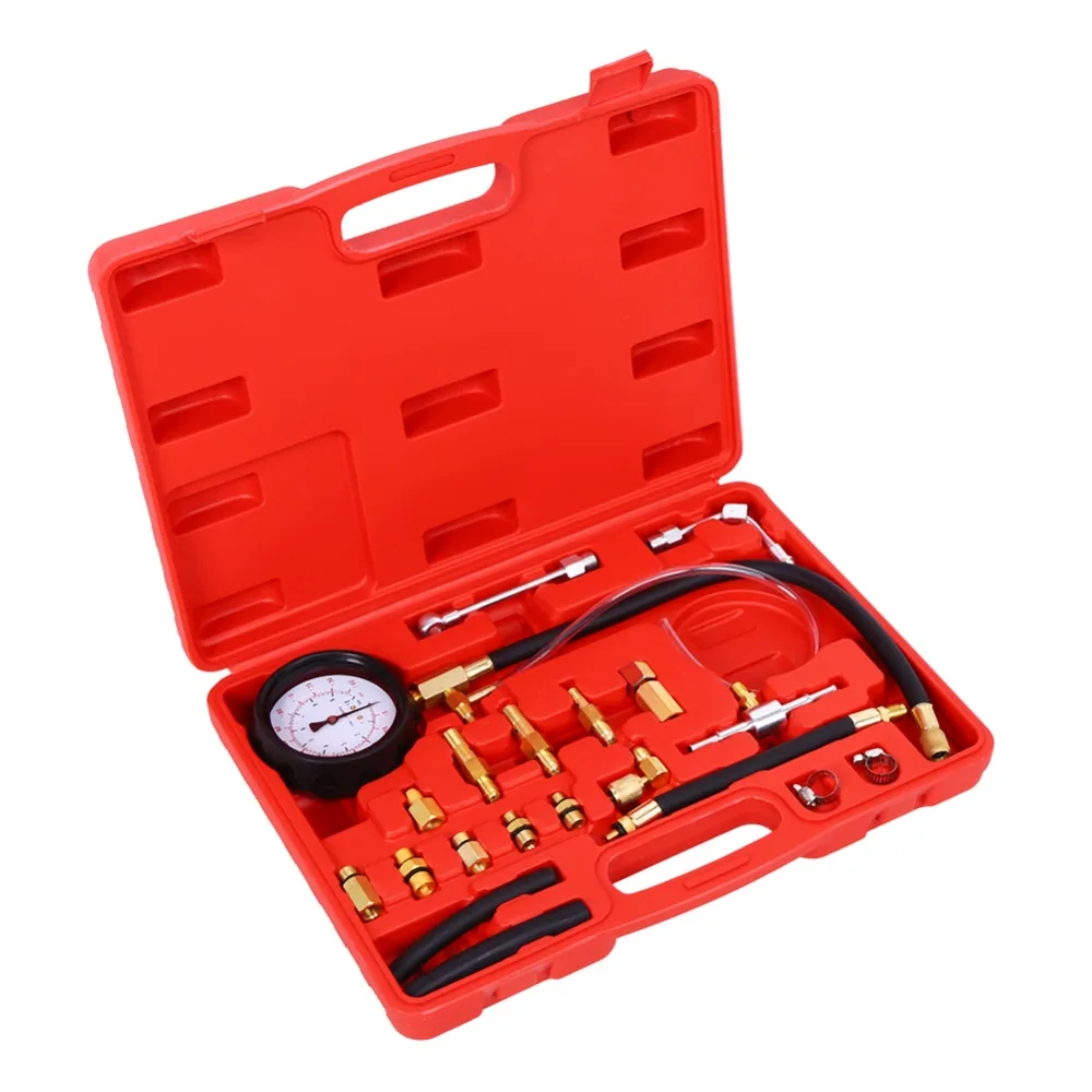 NEW Dual Scale Gauge Fuel Pump Pressure Tester / Meter for Fuel Injection System 0~145 PSI / 0~1000 KPA
NEW Dual Scale Gauge Fuel Pump Pressure Tester / Meter for Fuel Injection System 0~145 PSI / 0~1000 KPA