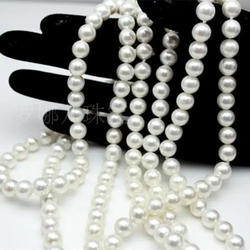 8-9mm natural south seas white pearl necklace 50inch 
8-9mm natural south seas white pearl necklace 50inch