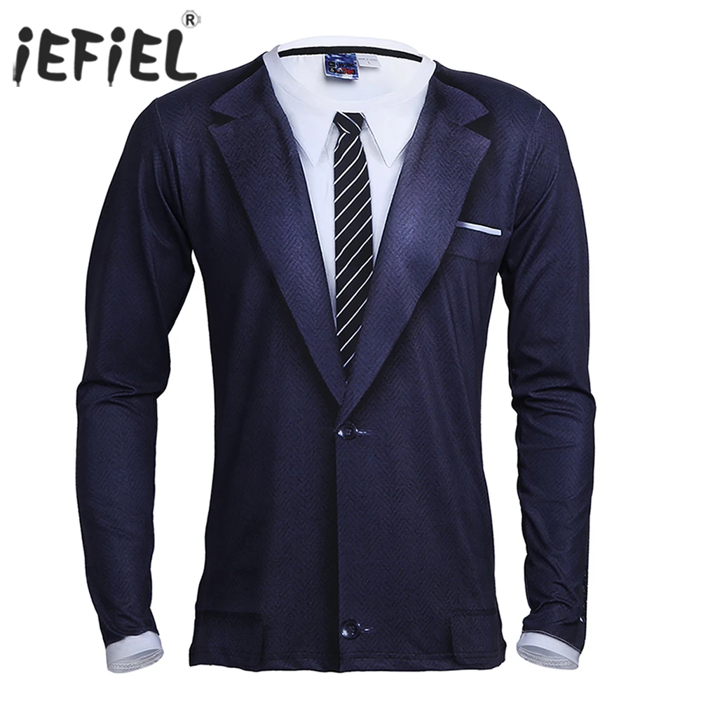 iEFiEL Mens Long Sleeve Crew Neck 3D Printed Tie Tuxedo Stretchy T-Shirt Tops for Men Costume Party Clothes Tops t shirt
iEFiEL Mens Long Sleeve Crew Neck 3D Printed Tie Tuxedo Stretchy T-Shirt Tops for Men Costume Party Clothes Tops t shirt