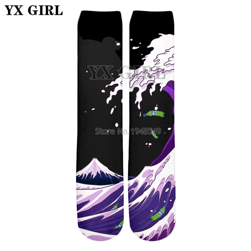 YX GIRL High quality cotton socks 2018 summer New Fashion 3d socks Waves and dolphins Print Men/Women casual Street Sock SC109
YX GIRL High quality cotton socks 2018 summer New Fashion 3d socks Waves and dolphins Print Men/Women casual Street Sock SC109