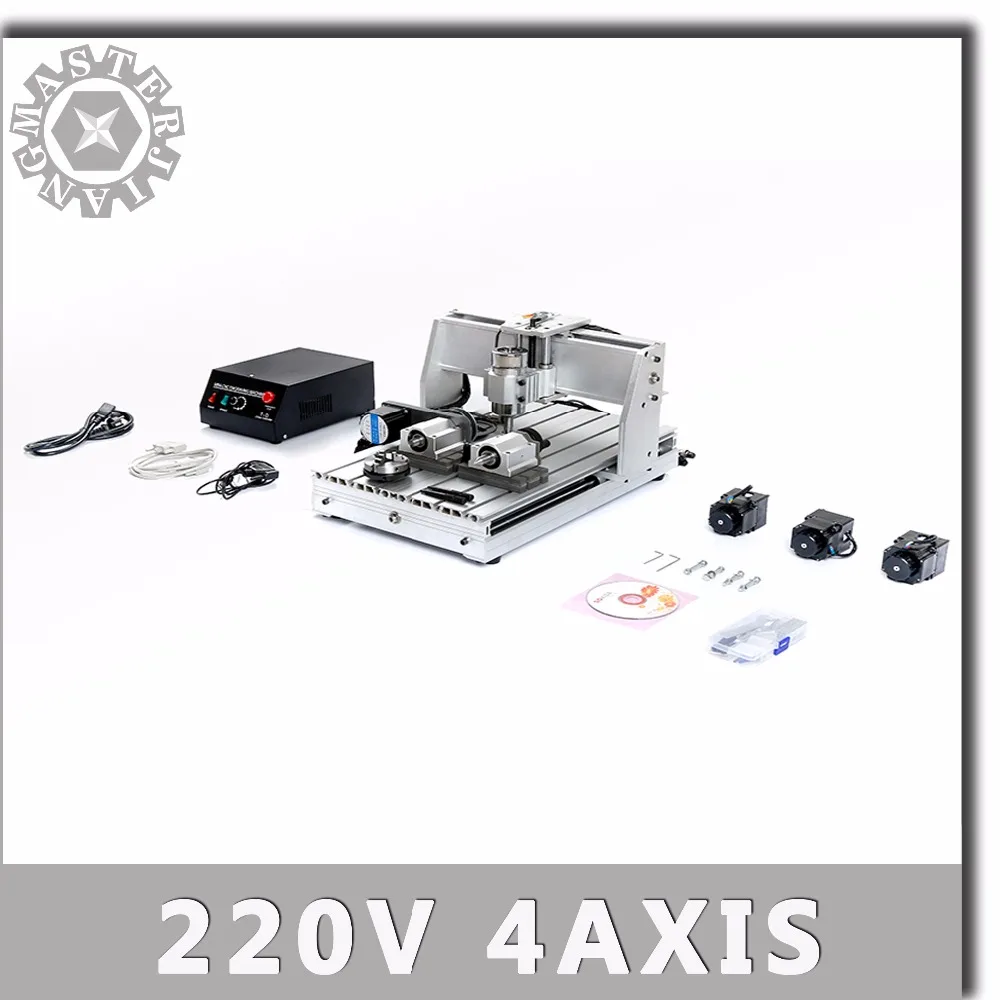 

XYZA 4 Axises 220V 300W MACH3 Control 3040T Mini CNC Machine Pcb 3040 Milling Machine Diy Wood Router