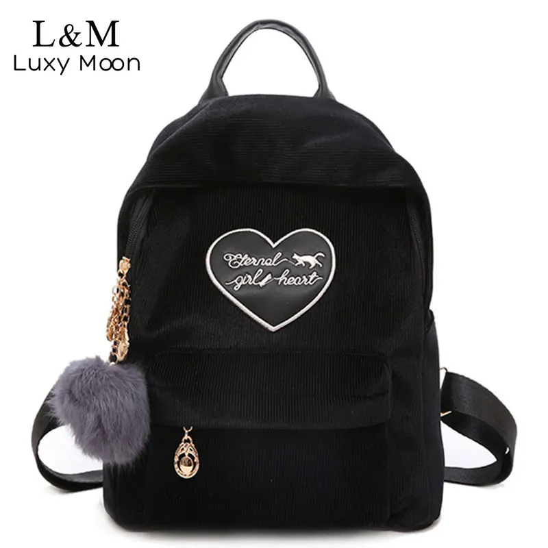 New Velvet Women Backpack Large Capacity Bag for Teenage Girls Female Rucksack Student Corduroy School Bag Mochila 2018 XA153H
New Velvet Women Backpack Large Capacity Bag for Teenage Girls Female Rucksack Student Corduroy School Bag Mochila 2018 XA153H