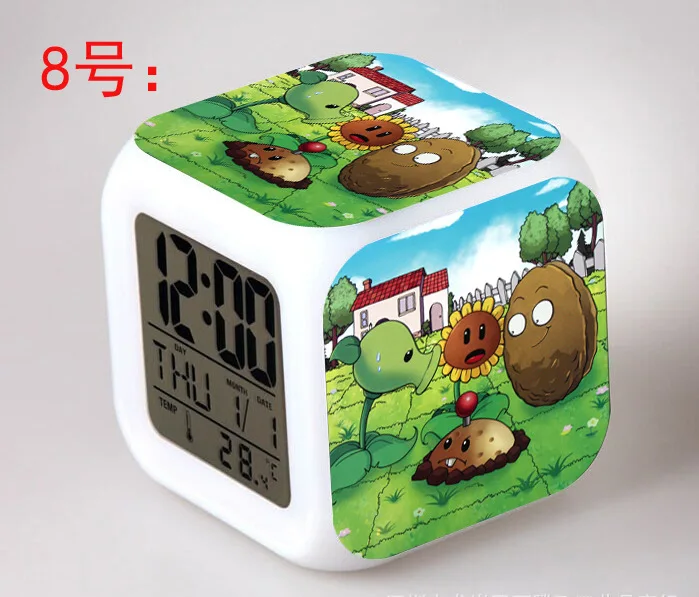 Plants vs. Zombies Wholesale Digital LED 7 Changed Night Light Alarm Clocks Thermometer PVZ Bedroom Clock
Plants vs. Zombies Wholesale Digital LED 7 Changed Night Light Alarm Clocks Thermometer PVZ Bedroom Clock