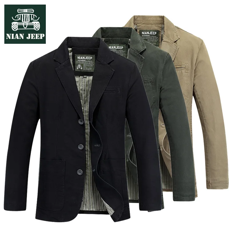 NIAN JEEP high quality Suit, men's casual suit Plus size 4X Men's 2019 Men Coat Overcoat Male Clothes Outwear
NIAN JEEP high quality Suit, men's casual suit Plus size 4X Men's 2019 Men Coat Overcoat Male Clothes Outwear