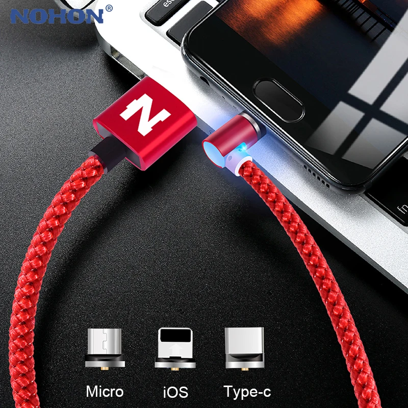 90 Degree Magnetic LED Light Charger Cable For iPhone Xs Max XR X 6 6s 7 8 Plus Micro USB Type C Android Fast Charging Data Cord
90 Degree Magnetic LED Light Charger Cable For iPhone Xs Max XR X 6 6s 7 8 Plus Micro USB Type C Android Fast Charging Data Cord