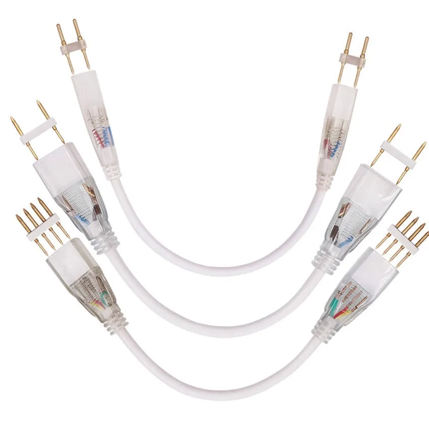 LED RGB Strip Straight Connectors RGB Corner Middle Connectors 2pin/4pin 6mm/12mm/15mm with Double Plug 25cm Extension Cable
LED RGB Strip Straight Connectors RGB Corner Middle Connectors 2pin/4pin 6mm/12mm/15mm with Double Plug 25cm Extension Cable