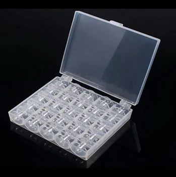 DHL 200set 25pcsEmpty Bobbins/set Sewing Machine Spools Clear Plastic with Case Storage Box
DHL 200set 25pcsEmpty Bobbins/set Sewing Machine Spools Clear Plastic with Case Storage Box