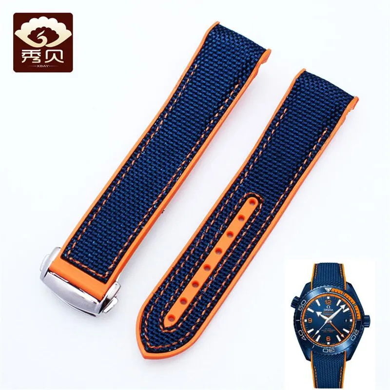 Hot Summer Silicone Rubber Watchband Black Blue Curved End Soft Strap with Deployment Buckle 20mm 22mm for Omega Watch Stock
Hot Summer Silicone Rubber Watchband Black Blue Curved End Soft Strap with Deployment Buckle 20mm 22mm for Omega Watch Stock