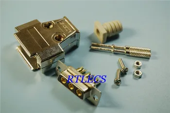 2pcs High Power D-SUB Connector 3W3 Receptacle Socket Female Machined Pin Gold Wire Solder type + Metal Hood Screw
2pcs High Power D-SUB Connector 3W3 Receptacle Socket Female Machined Pin Gold Wire Solder type + Metal Hood Screw