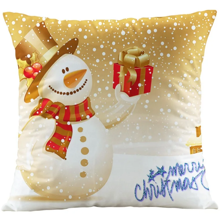 Hot Sale Soft Plush Pillow Case Cushion Covers Christmas Snowman Christmas Decorations For Home
Hot Sale Soft Plush Pillow Case Cushion Covers Christmas Snowman Christmas Decorations For Home