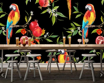 Custom vintage wallpaper, watercolor pomegranate parrot mural for living room bedroom sofa background wall home decor wallpaper
Custom vintage wallpaper, watercolor pomegranate parrot mural for living room bedroom sofa background wall home decor wallpaper