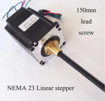 1.8 degree NEMA 23 External Linear Stepper Motor 57mm Frame 150 mm Length of Lead Screw Axial
1.8 degree NEMA 23 External Linear Stepper Motor 57mm Frame 150 mm Length of Lead Screw Axial