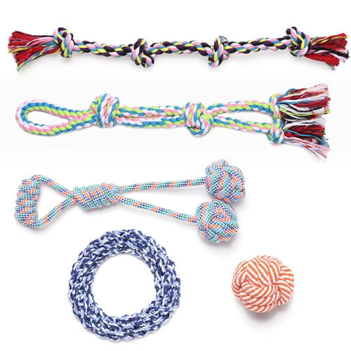 1 Set Dog Chewing Toys Set Chew Toys Gift Set Pet Rope Flying Discs Toy Durable Braided Bone Chewing Training Toys Rope 5-10 pcs
1 Set Dog Chewing Toys Set Chew Toys Gift Set Pet Rope Flying Discs Toy Durable Braided Bone Chewing Training Toys Rope 5-10 pcs