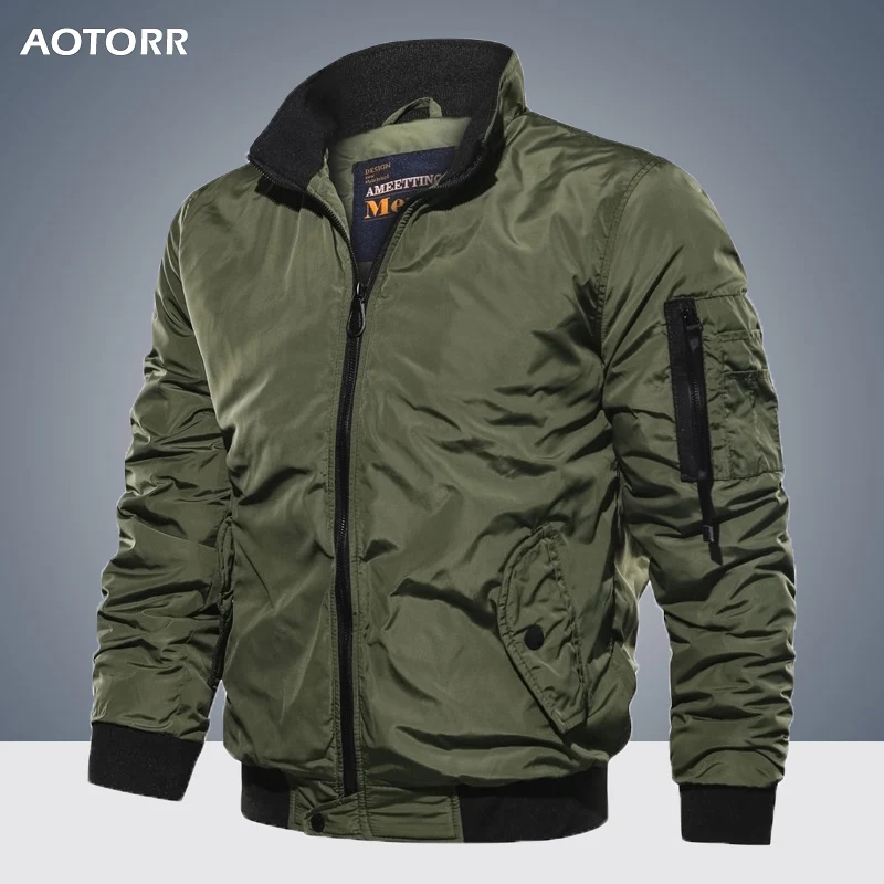 Men's Outwear Baseball Jacket Flight Bomber Coat Mens 2019 Spring Autumn Army Green Military Streetwear Jackets Coats Waterpoof
Men's Outwear Baseball Jacket Flight Bomber Coat Mens 2019 Spring Autumn Army Green Military Streetwear Jackets Coats Waterpoof