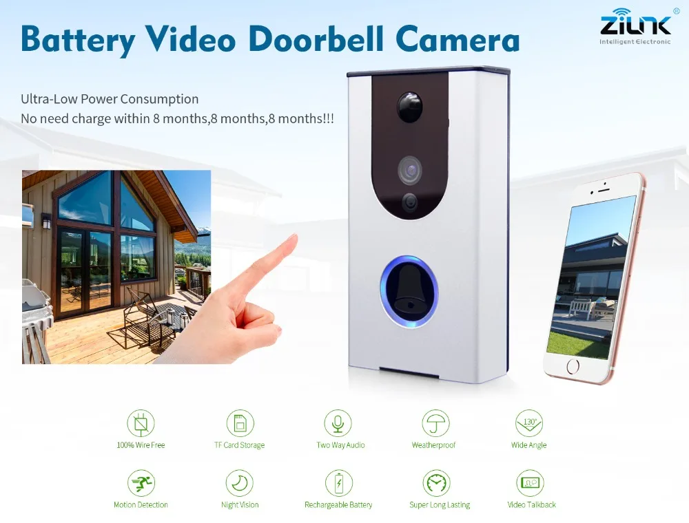 Battery Video Doorbell Camera _DB31S_by Zilink_Banner
