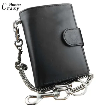 Men's Real Leather Biker Trucker Vintage Money Coins Short Chain Wallet Purse Black
Men's Real Leather Biker Trucker Vintage Money Coins Short Chain Wallet Purse Black