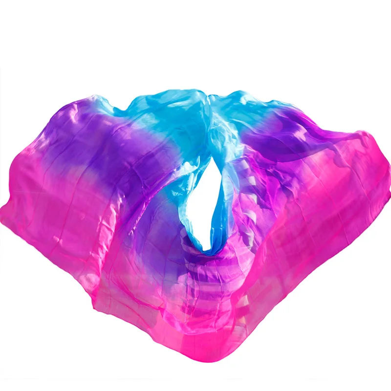 Customized 100% Silk Belly Dance Veil Popular Dance Accessories Silk Veils Hand Dyed Gradient Color Veils 5 Sizes 200/250/300 cm
Customized 100% Silk Belly Dance Veil Popular Dance Accessories Silk Veils Hand Dyed Gradient Color Veils 5 Sizes 200/250/300 cm