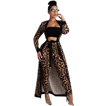 Leopard Print X-Long Coat + Pants Women 2 Piece Set Autumn Long Sleeve Jacket + Straight Pants Women Sexy Nightclub Outfits Sets
Leopard Print X-Long Coat + Pants Women 2 Piece Set Autumn Long Sleeve Jacket + Straight Pants Women Sexy Nightclub Outfits Sets