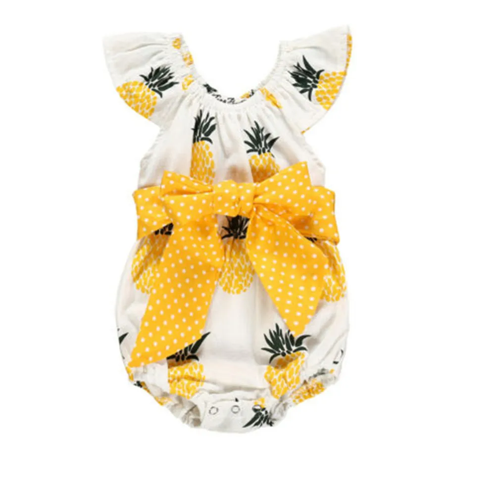 Newborn Baby Girl Fly Sleeve Romper Sweet Pineapple Printed Romper Baby Girl Summer Bow Jumpsuit One Piece Clothes Outfits 0-18m
Newborn Baby Girl Fly Sleeve Romper Sweet Pineapple Printed Romper Baby Girl Summer Bow Jumpsuit One Piece Clothes Outfits 0-18m