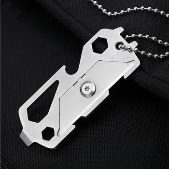 Outdoor EDC multi-function tool, card pocket combination screwdriver, hex wrench bottle opener, cut rope seat belt.
Outdoor EDC multi-function tool, card pocket combination screwdriver, hex wrench bottle opener, cut rope seat belt.