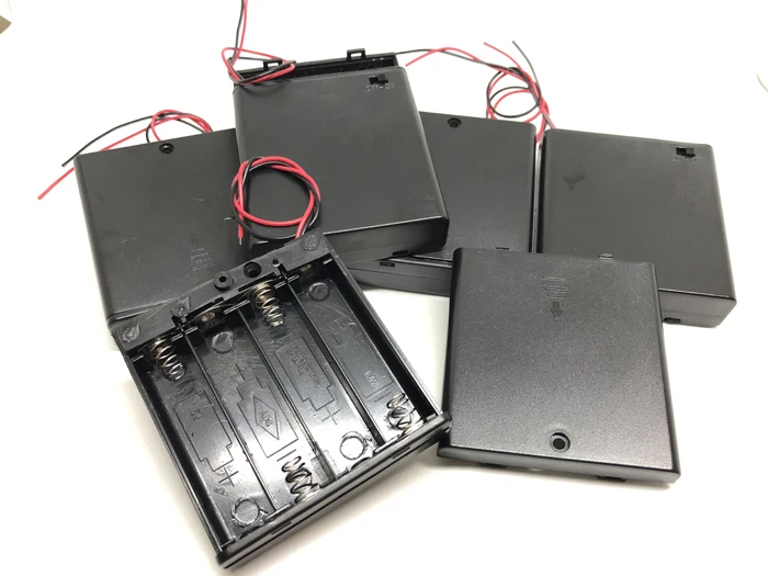 MasterFire 400pcs/lot 6V 4 X AA Battery Holder Case Slot Holder Plastic Storage Box Cover With OFF/ON Switch Wires For RC Parts
MasterFire 400pcs/lot 6V 4 X AA Battery Holder Case Slot Holder Plastic Storage Box Cover With OFF/ON Switch Wires For RC Parts