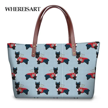 WHEREISART Scottish Terrier Design Top-handle Messenger Bags Fashion Women High Quality Handbag Casual Travel Storage Bag Bolsa
WHEREISART Scottish Terrier Design Top-handle Messenger Bags Fashion Women High Quality Handbag Casual Travel Storage Bag Bolsa