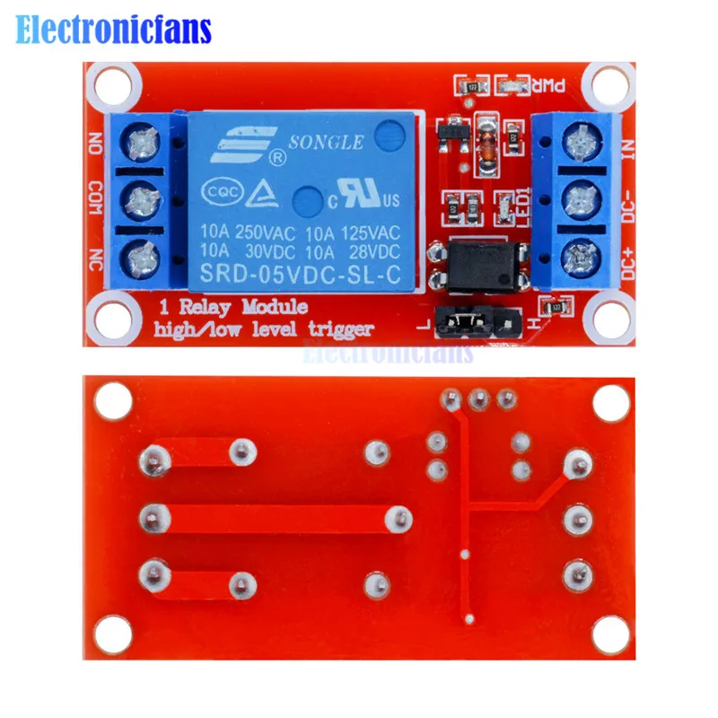 One 1 Channel 5V Relay Module Board Shield For Arduino Support High And Low Level Trigger Power Supply Module With Optocoupler
One 1 Channel 5V Relay Module Board Shield For Arduino Support High And Low Level Trigger Power Supply Module With Optocoupler