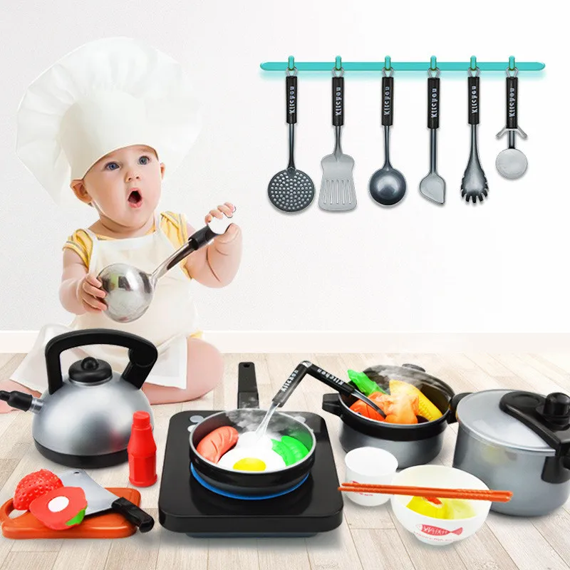 47 Pieces Funny Mini Kitchen Cookware Pot Pan Set for Kids Pretend Cook Play Toy Simulation Kitchen Utensils Toy New Year Gift
47 Pieces Funny Mini Kitchen Cookware Pot Pan Set for Kids Pretend Cook Play Toy Simulation Kitchen Utensils Toy New Year Gift